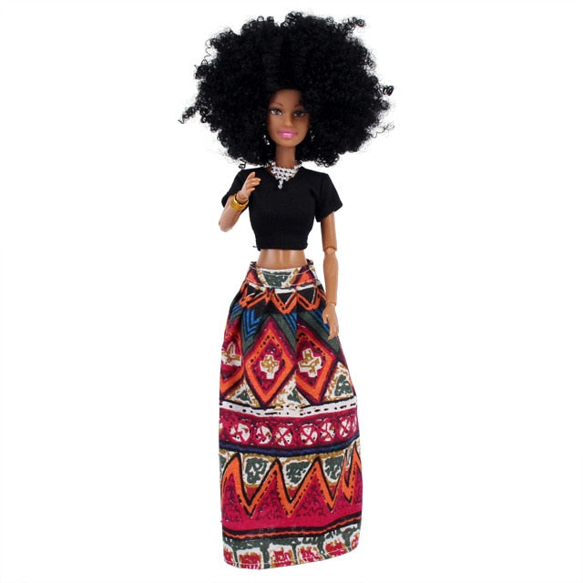 30CM African Black Doll