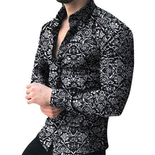 Load image into Gallery viewer, Floral Male Casual Shirts