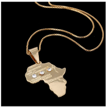 Load image into Gallery viewer, African Maps Necklace