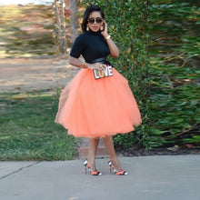 Load image into Gallery viewer, Lush Midi Tulle Skirt