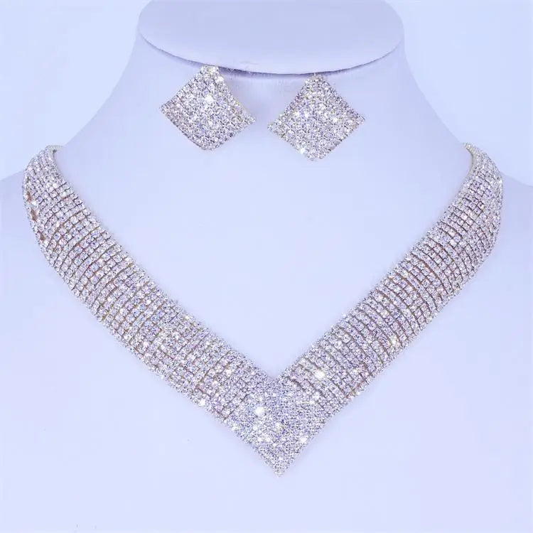 Luxury Crystal Bridal Wedding Jewelry