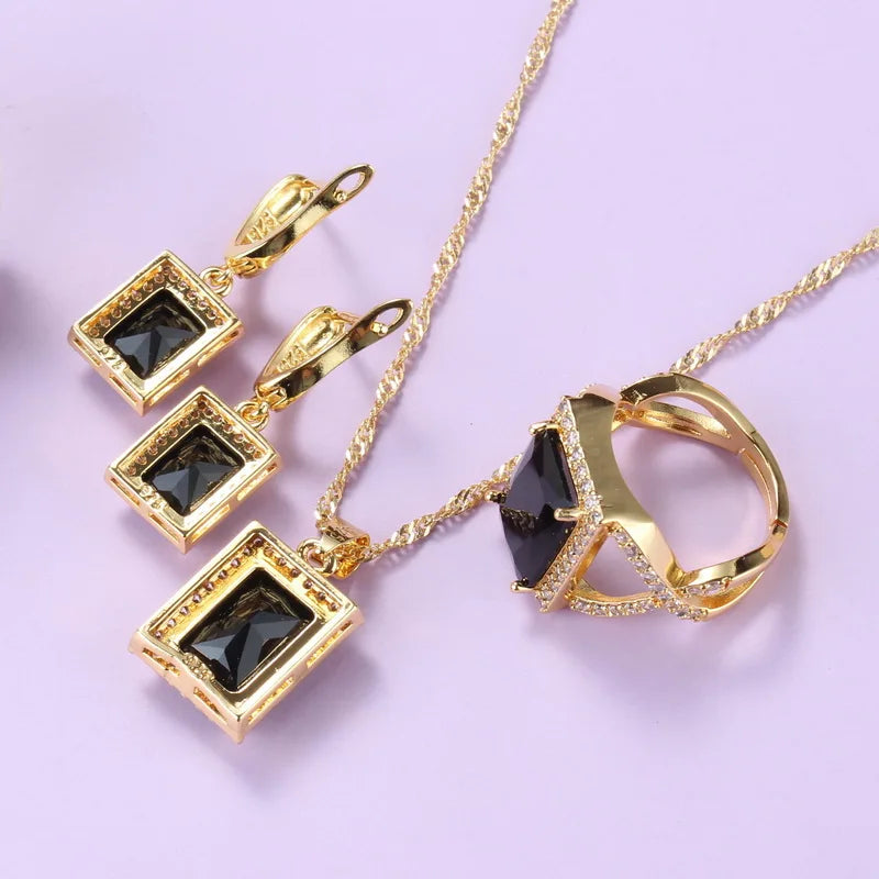 African Yellow-Gold Color  Jewelry Sets