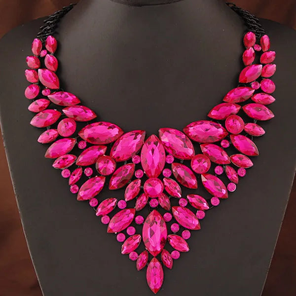 African Beads Statement Necklace