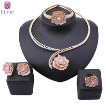 Load image into Gallery viewer, Handmade Crystal Rose Flower Jewelry