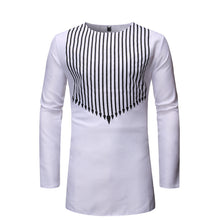Load image into Gallery viewer, Striped Long Sleeve Split Shirt
