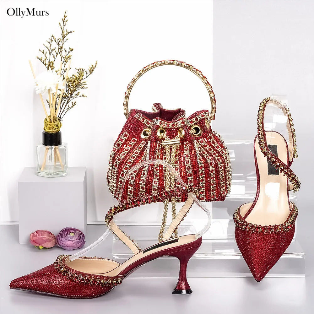 Shoes And Purse Set For Wedding Party