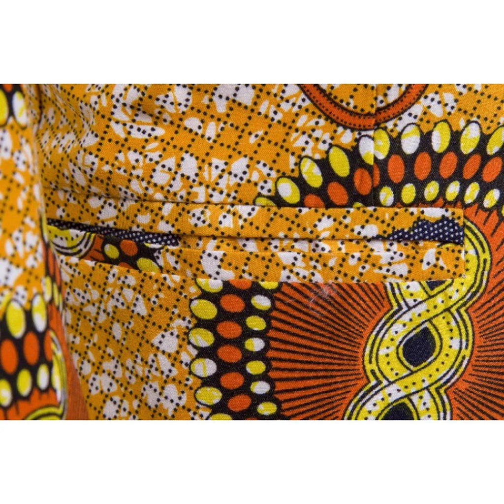 Fashion African Floral Print Men's Shirts