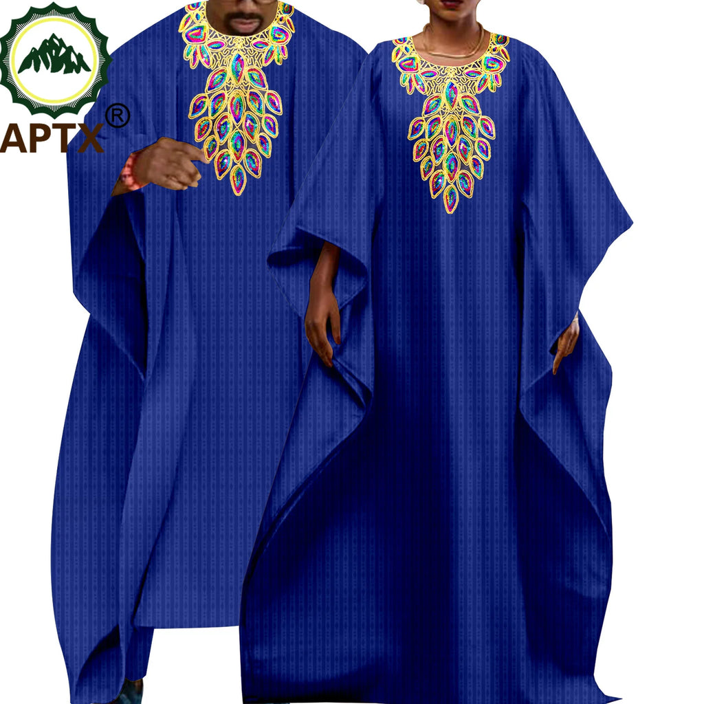 African Couple 's  Embroidery  3 Pieces
