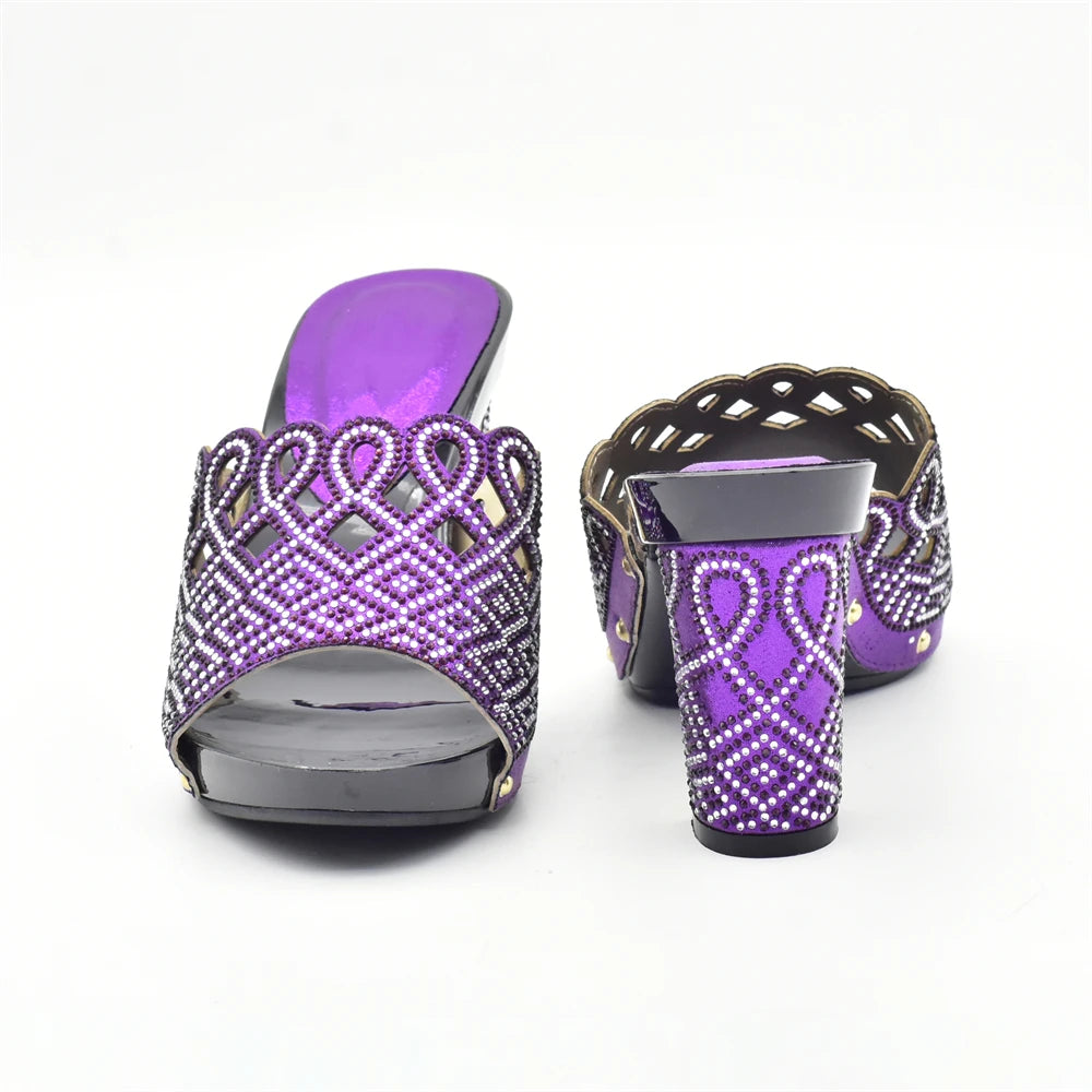 African Wedding Shoes and Bag Set