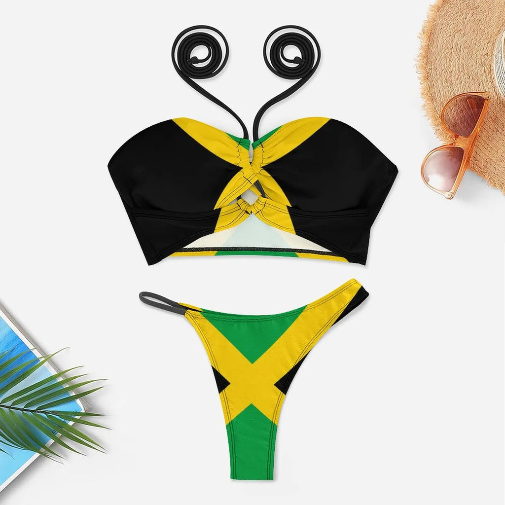 Jamaica Flag Micro Bikinis