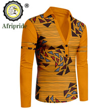Load image into Gallery viewer, African Print V-Neck Shirt