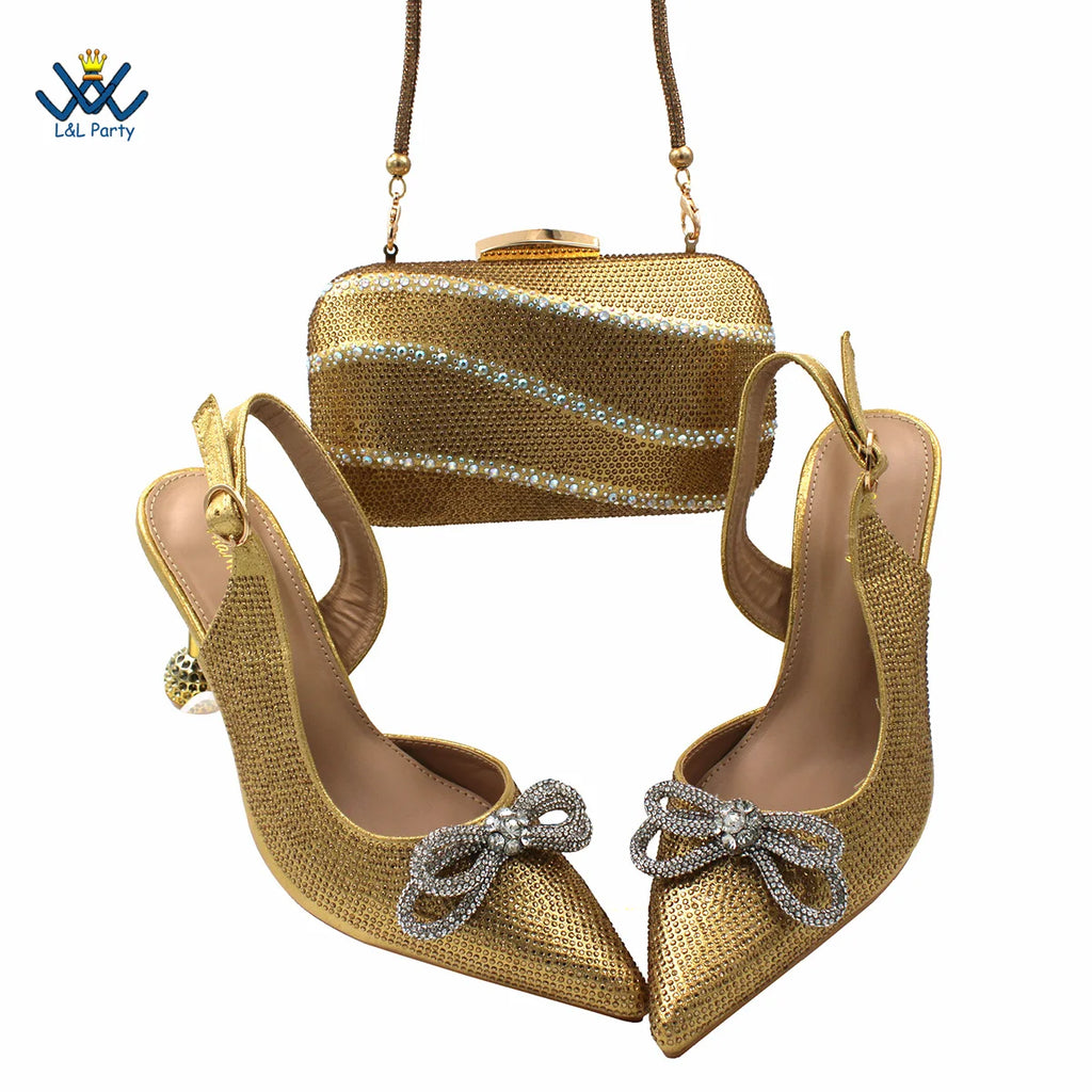 Fashionable African Shoes Matching Bag