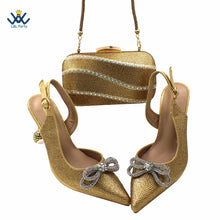 Load image into Gallery viewer, Fashionable African Shoes Matching Bag