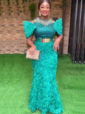 African Luxury Sequin Gown