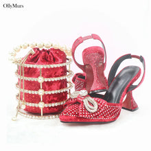 Load image into Gallery viewer, African Elegant Pumps Shoes And Bag Set