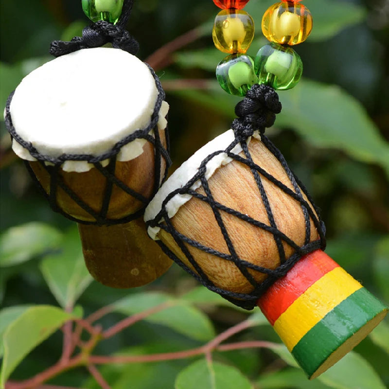 Creative Fashion Mini African Drum Pendant Necklace