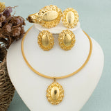 African 18k Gold Jewelry Set