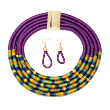 Load image into Gallery viewer, African Multi Layer Woven Jewelry Set