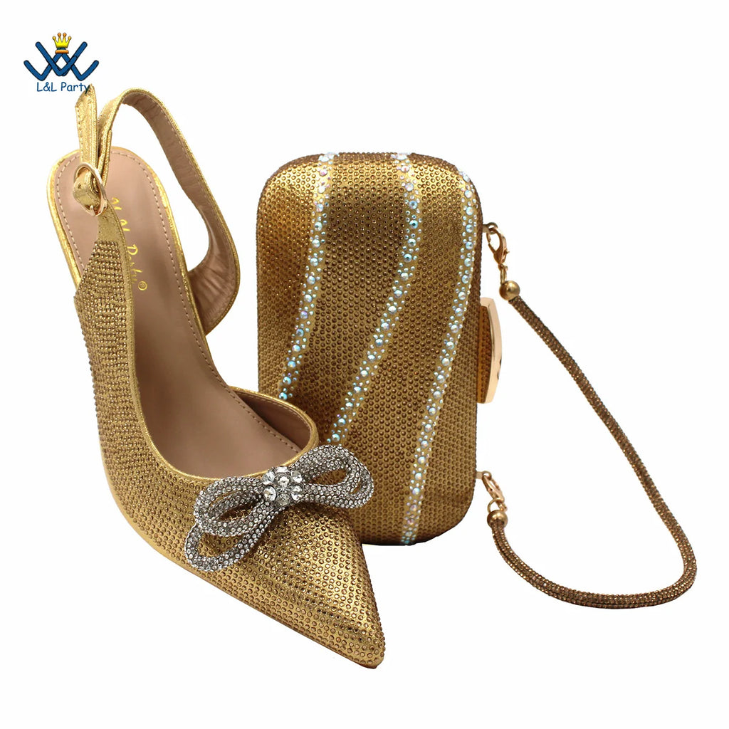 Fashionable African Shoes Matching Bag