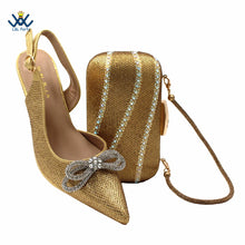 Load image into Gallery viewer, Fashionable African Shoes Matching Bag