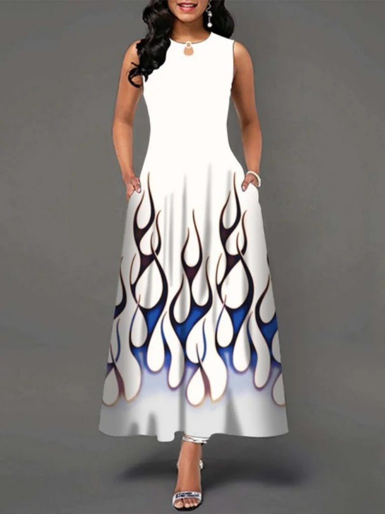 Elegant Sleeveless Party Maxi Dress