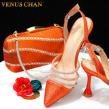 African Ladies Shoes And Bag Set
