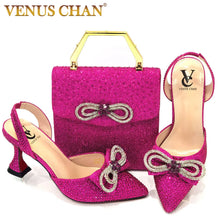 Load image into Gallery viewer, Fuchsia Shoes and Bags Set