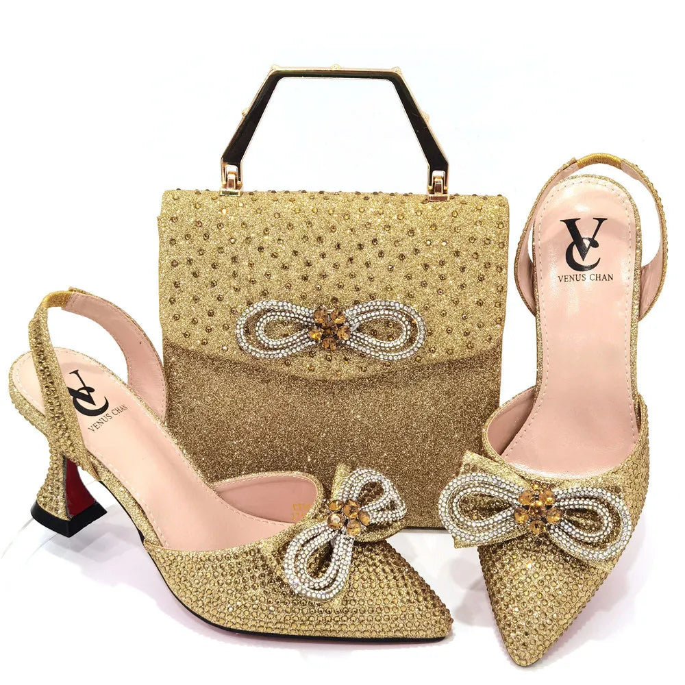 Fuchsia Shoes and Bags Set