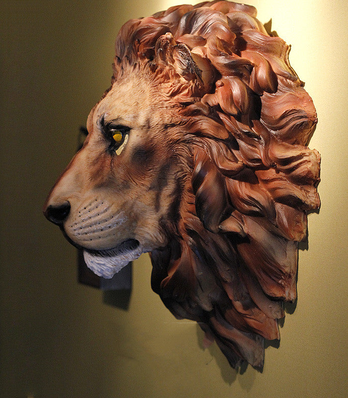 Resin African Lion Household Decoration