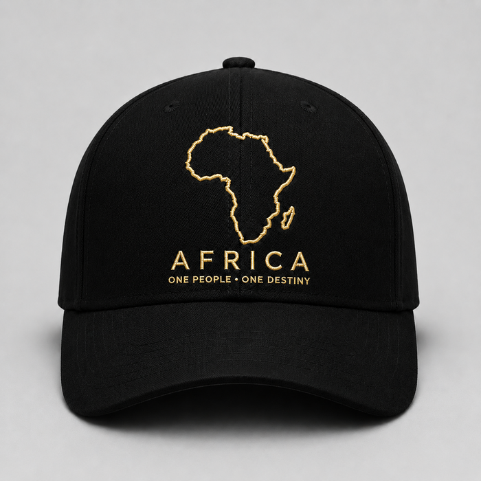 African Development Heritage Cap black and gold