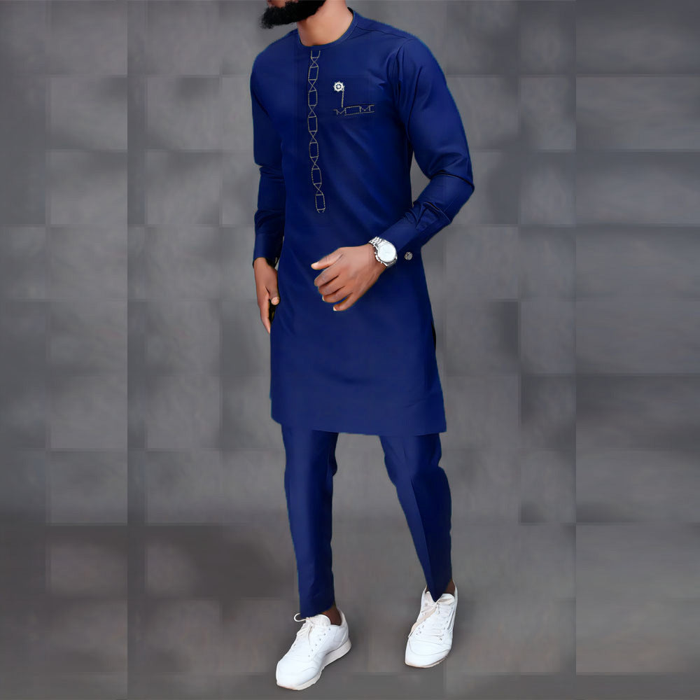 Embroidered Men's Suit Set