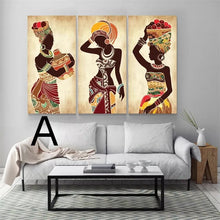 Load image into Gallery viewer, African Black Woman Canvas Painting