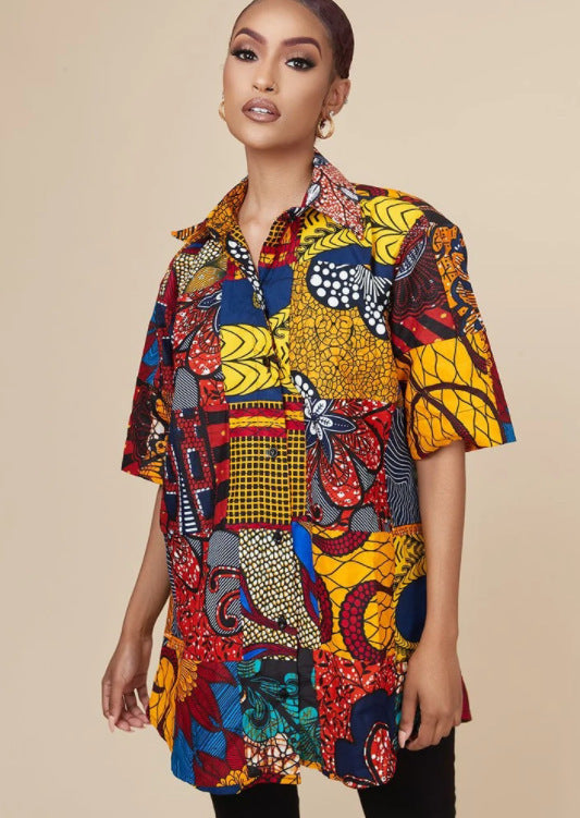 Retro African Style Printed Shirt