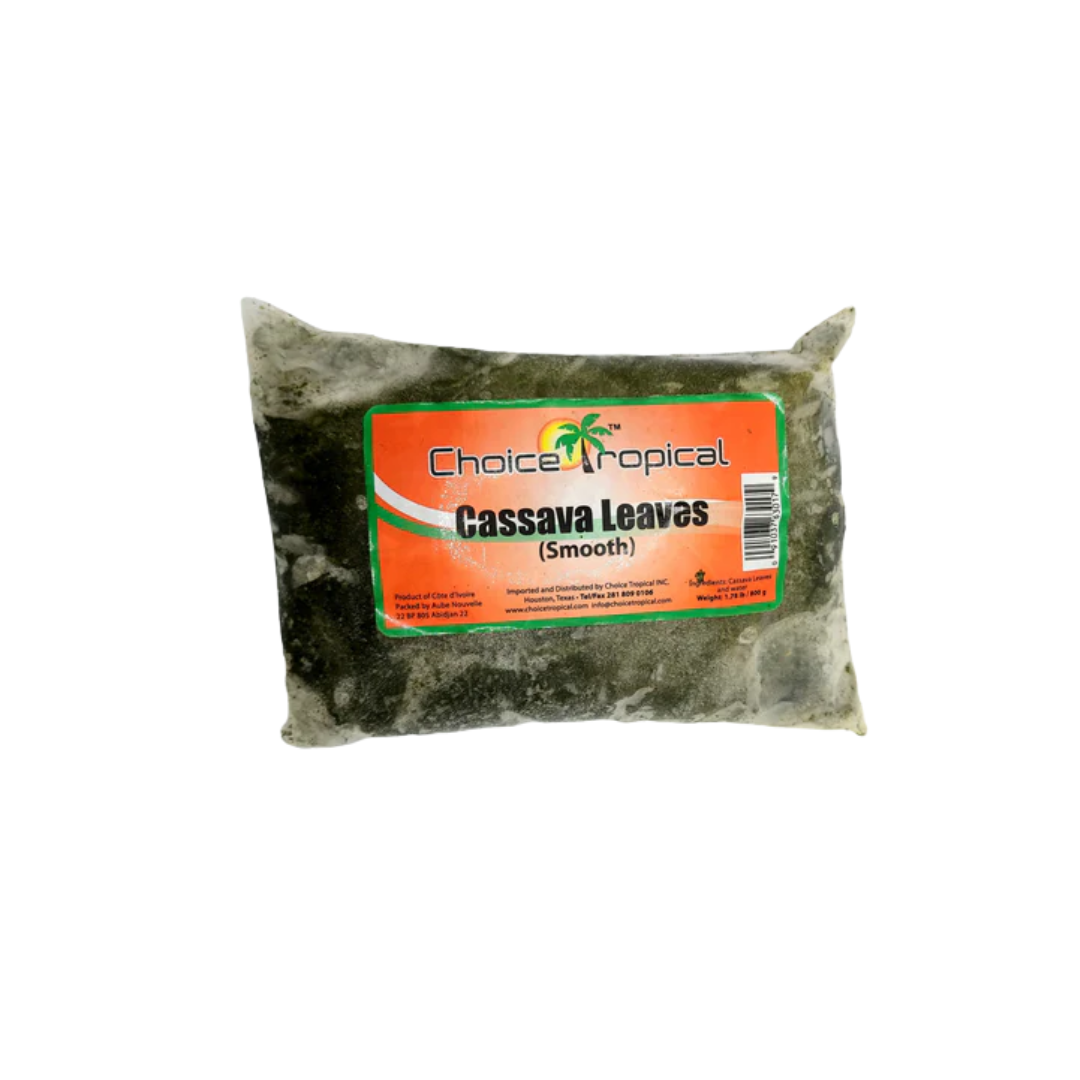 Choice Tropical Frozen Cassava Leaves (Smooth) 3 lb