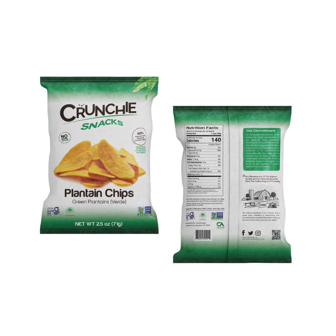 Crunchie Green Plantain Chips 2.5 oz