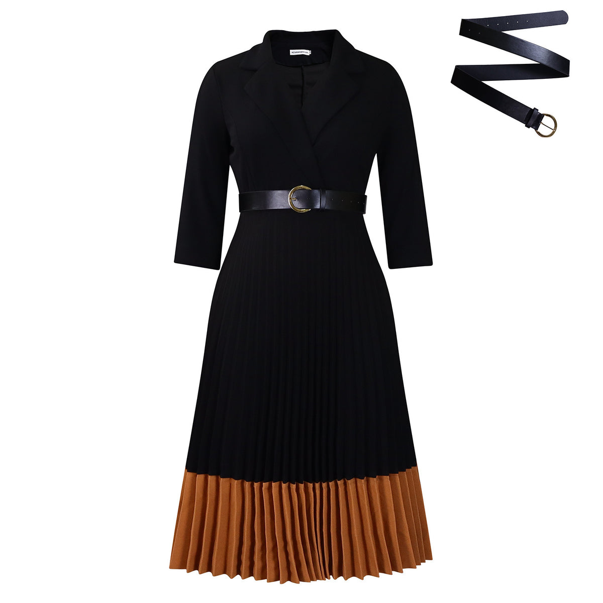 Elegant Pleated African Dress