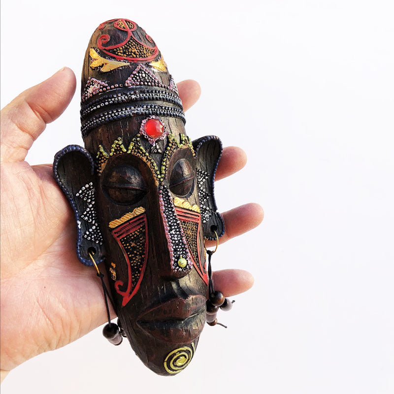 Kenya Hand Painting Mask Pendant