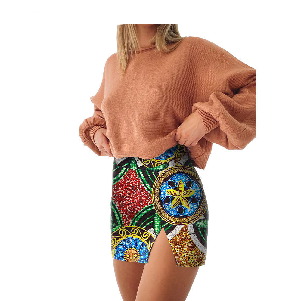 African Printed Cotton Skirt