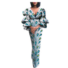 Load image into Gallery viewer, Ethnic Batik V-neck Dress