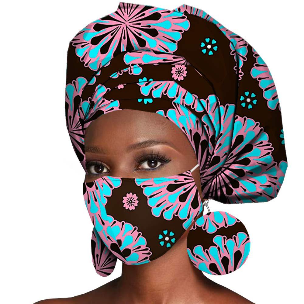 African Print Batik Cotton Turban