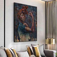 Load image into Gallery viewer, African Strong Woman Canvas Wall Art