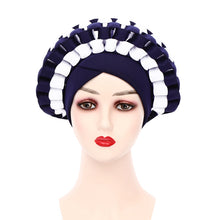 Load image into Gallery viewer, Adjustable African Color Matching Turban Hat