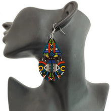 Load image into Gallery viewer, Bohemian Ankara Headband Print Earrings