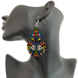 Bohemian Ankara Headband Print Earrings