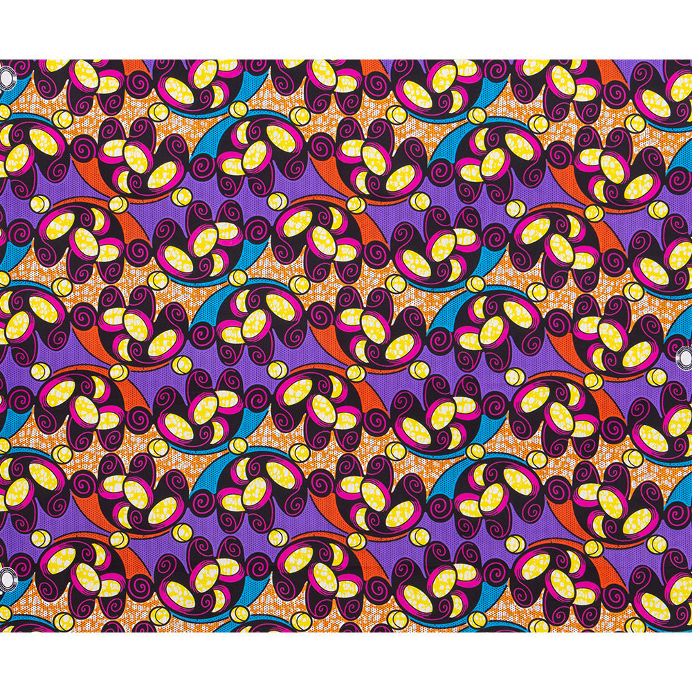 African Ethnic Batik Printed Fabric