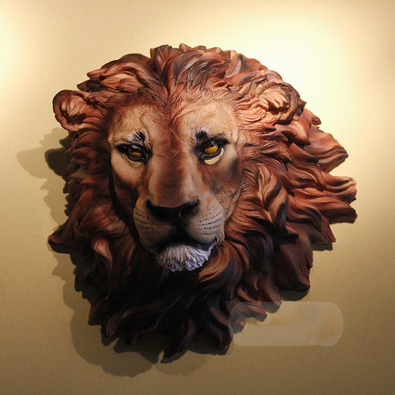 Resin African Lion Household Decoration