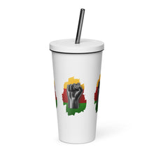 Load image into Gallery viewer, Insulated tumbler with a straw