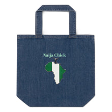 Load image into Gallery viewer, Organic denim tote bag