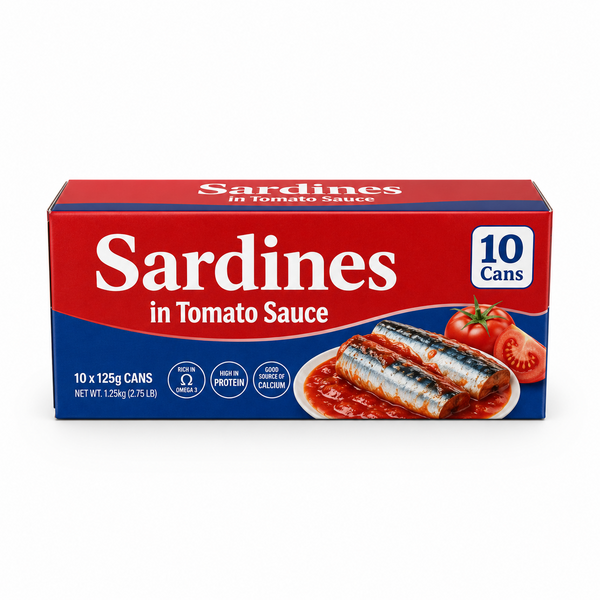 Sardines in Tomato Sauce - 125g x 10 Cans