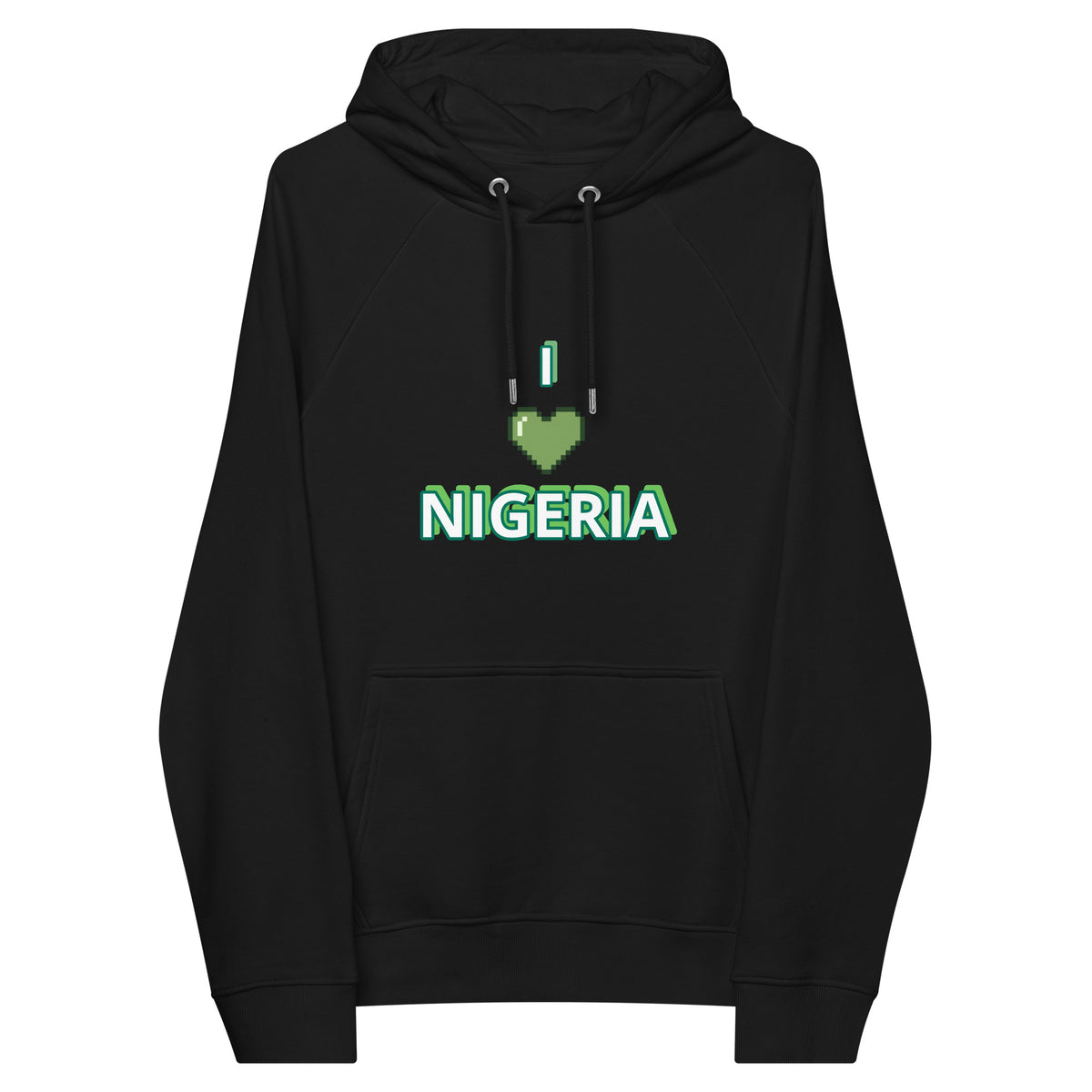 Nigerian eco raglan hoodie